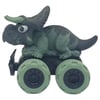 Sürtmeli Dinazor Arabalar 12 cm - H-20 - Triceratops - Yeşil