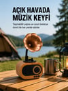 Taşınabilir Mini Retro Radyo Bluetooth Hoparlör Usb Sd Aux Destekli Yeni Nesil