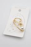 Taşlı Kıkırdak Küpe - Altın