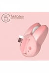Tavşan Figürlü Kablosuz Mouse Pil Dahil Etiket Hediyeli Pembe