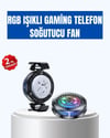 Telefon Soğutucu Rgb Fan Sessiz Çalışma Tüm Modeller Uyumlu