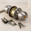 Topuzlu Otel Tipi Oda Kilidi - 3 Anahtar