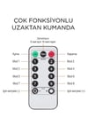 Torima Lw-7 300 Ledli 10 Sarkıt Perde Led Işık, 8 Modlu Uzaktan Kumandalı, 3x3 Metre Peri Telli Led