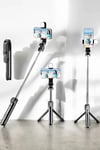 Tripod Kablosuz Bluetooth Bağlantılı Selfie Çubuğu 360 Derece Dönebilen