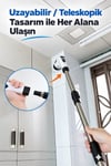 Turbo Clean Elektrikli Temizlik Fırçası 7 Başlıklı Kablosuz Şarjlı Döner Fırça