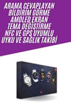 Unısex Yuvarlak Ekranlı 7 Kordonlu Akıllı Saat Gps Destekli Çoklu Kordon Seçeneği