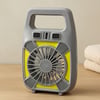 USB Şarjlı 2in1 Mini Fan ve Fener 10W – 2 Kademe, Su Geçirmez, Taşınabilir