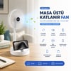 USB Şarjlı Katlanır Masaüstü Vantilatör (16.4 Cm)