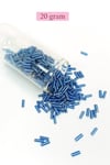 Uzun Boru Kesme Boncuk Çap 2mm Uzunluk 10 mm - 20 Gram - Mavi - BNC242