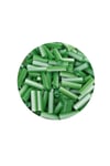 Uzun Boru Kesme Boncuk Çap 2mm Uzunluk 10 mm - 20 Gram - Yeşil Beyaz - BNC247