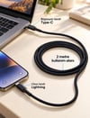 Uzun Ve Dayanıklı Type C Lightning Pd Hızlı Şarj Kablosu