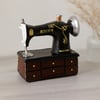 Vintage dikiş makinesi biblo - reçine 20x15x8.5 cm