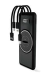Wireless Powerbank 10000 Mah Led Ekranlı Dahili Kablolu Hızlı Şarj
