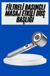 Yeni Nesil Duş Başlığı Paslanmaz Çelik Masaj Etkili Ergonomik Tasarım Su Basınçlı