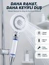 Yüksek Basınçlı Filtreli Duş Başlığı Mineral Filtreli Su Tasarruflu El Duşu