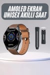 Yuvarlak Kasa 46mm Akıllı Saat Android Ve Ios Uyumlu Uyku Ve Sağlık Takibi