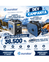EUROKAR MOBİL DİZEL ISITICI(KENDİ ELEKTRİĞİNİ ÜRETEN)-EUROKAR 12V DC Benzinli Portatif Jeneratör - 1300W 90A Akü Şarj Cihazı (Karavan, Tekne)