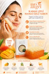 Moon Angel Kabak Lifli Sabun Mango Özlü Nemlendirici ve Besleyici Cilt Bakım Sabunu Moon Angel