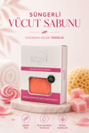 Moon Angel Süngerli Sabun Doğal Güzellik Candy Extract Vücut SabunuMoon Angel