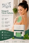 Moon Angel Süngerli Sabun Doğal Güzellik Menthol Extract Vücut Sabunu Moon Angel
