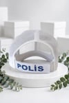 Beyaz Renkli Trafik Polis Sapka Kep