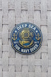 Deep Sea Tur Navy Diver 1877 3d Tpu Silikon Kabartma Arma Patch Pec