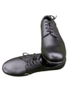 Deniz Kuvvetleri Siyah Renkli Bagcikli Yazlik Deri Poliuretan Taban Denizci Toren Merasim Ayakkabi