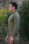 Kara Kuvvetleri Haki Renkli Uzun Kollu Ceyrek Fermuarli Esnek İc Katman Operasyon Taktik Combat Sweatshirt
