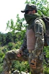 Kara Kuvvetleri Yeni Kamuflaj Renkli Uzun Kollu 4 Cepli Bato Yaka Ceyrek Fermuarli Operasyon Taktik Combat Tisort