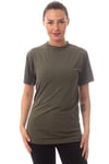 Kisa Kollu Sedef Yesili Renkli Yuvarlak Yakali Microfiber Nano Thermal İclik Tisort