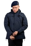 Lacivert Renkli Jandarma Asayis 5 Cepli Uzun Kollu Soguk Gecirmez Softshell Kapusonlu Taktik Mont