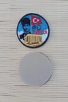 Mustafa Kemal Ataturk Resimli İmzali Sonsuza Kadar Yazili Anitkabir Nakis İslemeli Dalgalanan Bayrak Arma Patch Pec