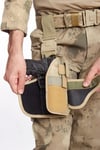 Sag El Jandarma Kamuflaj Tek Baglantili Airsoft Palaskaya Kemere Gecirmeli Ahtapot İmpertex Bacak Silah Kilifi