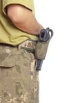 Sag El Kara Kuvvetleri Kamuflaj Renkli Yarim Kelebek Airsoft Palaskaya Kemere Gecirmeli İmpertex Silah Kilifi