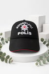 Siyah Renkli Yazlik Fileli Motosikletli Polis Sapka Kep