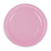 Karton Tabak 23cm 8li -Makaron Pembe