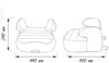 Comfymax Isofixli Yükseltici 15-36kg Oto Koltuğu - Blue Line