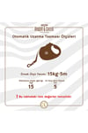 Master Otomatik Köpek Uzatma Tasması TR-Xsmall-Açık Mavi-12 Kg 3 Mt