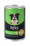 Plus Sos İçinde Et Parçacıklı Beyaz Balıklı ve Tatlı Patatesli Yetişkin Köpek Maması 3X400gr