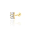 3 lü baget sıralı tragus piercing