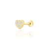 Kalp tragus piercing
