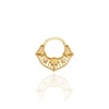 Motifli halka helix piercing