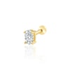 Oval tektaşlı tragus piercing
