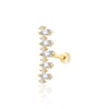 Sıralı baget taş tragus piercing