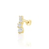 Suyolu 4 taş tragus piercing