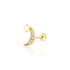 Taşlı ay yıldız tragus piercing