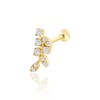 Taşlı dal model tragus piercing