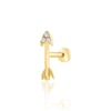Taşlı ok tragus  piercing