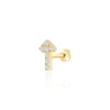 Taşlı ok tragus piercing