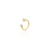 Taşlı septum yarım halka piercing